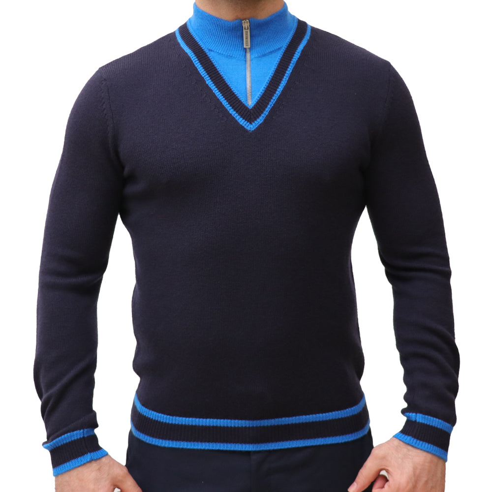 Bikkemberg Sweater Navy Blue