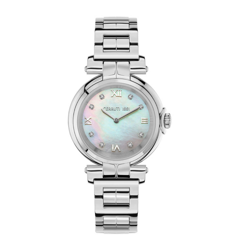 Cerruti Sesia Women's Analog White Dial Watch