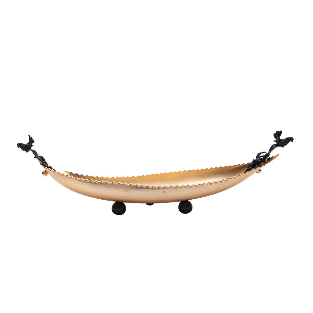 Decorium Nature S Crescent Serving, Gold