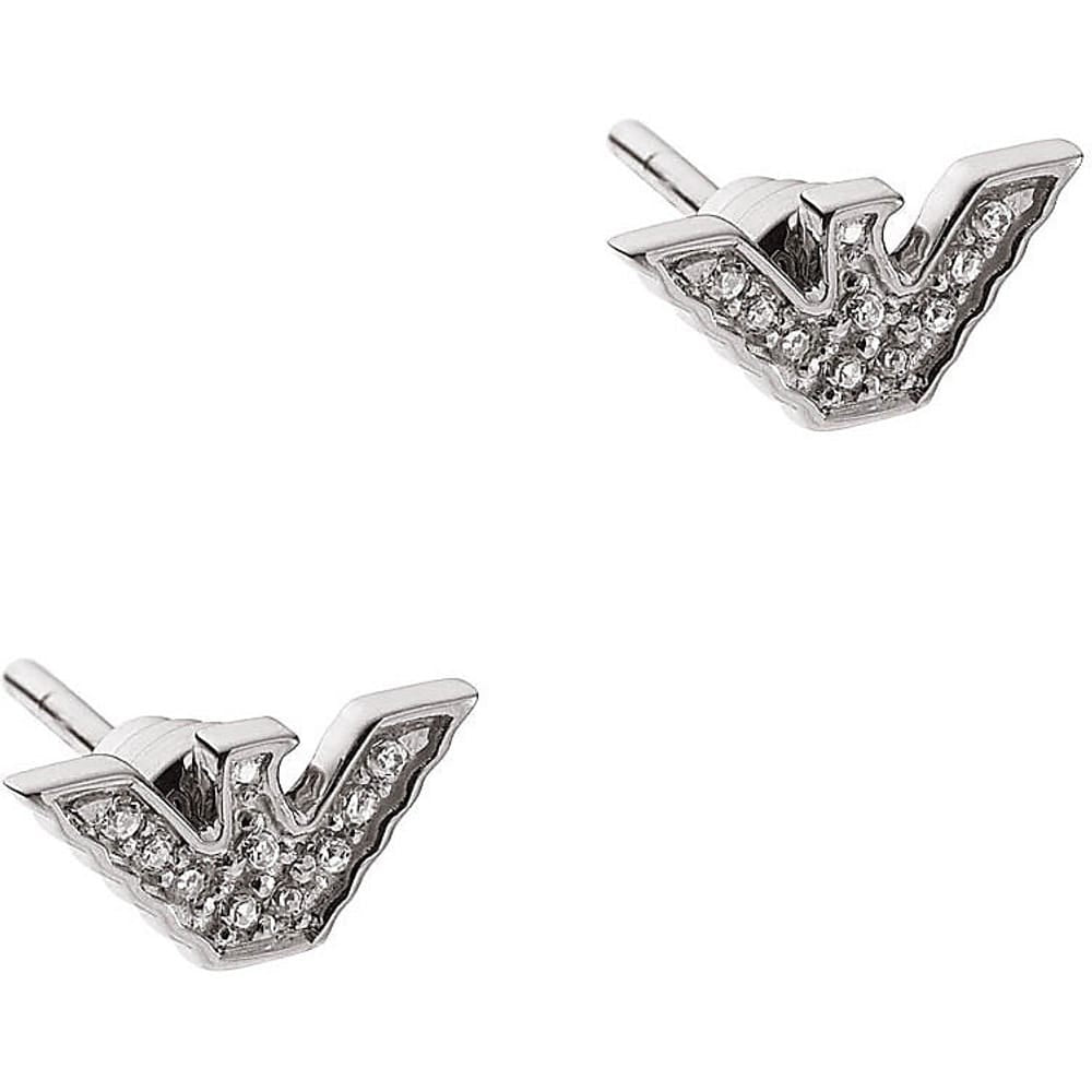 Emporio Armani Women's Silver Sterling Silver Stud Earring