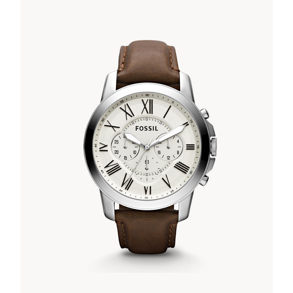Fossil Grant Men's Chronograph Brown Leather Watch