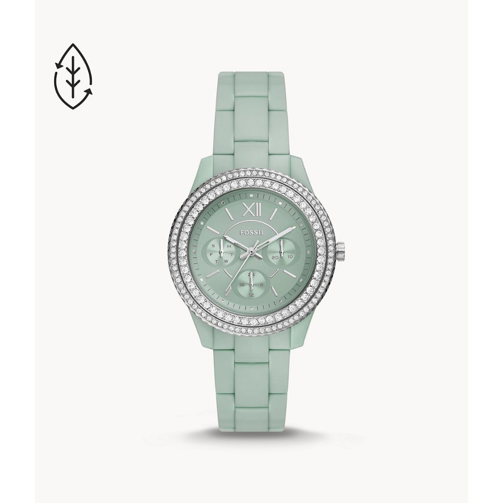 Fossil Stella Women's Multifunction Green Castor Oil Watch