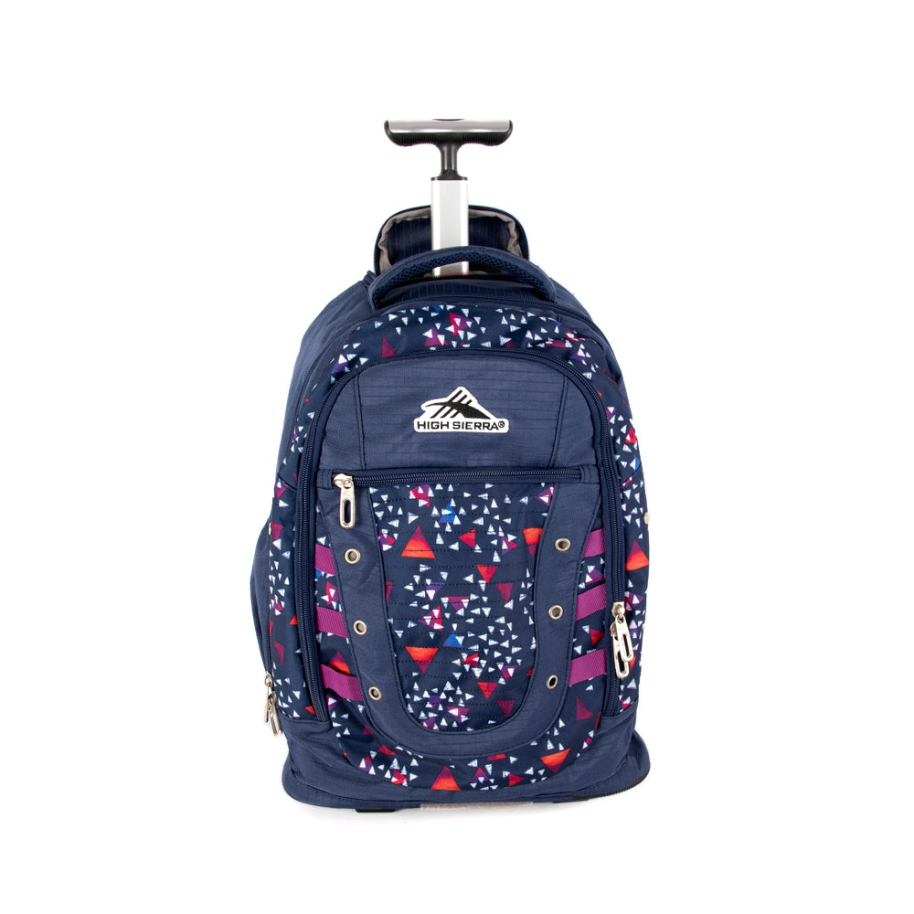 High Sierra Tactic Wheeled Backpack Triangle Party/Tru Navy/Hyacin