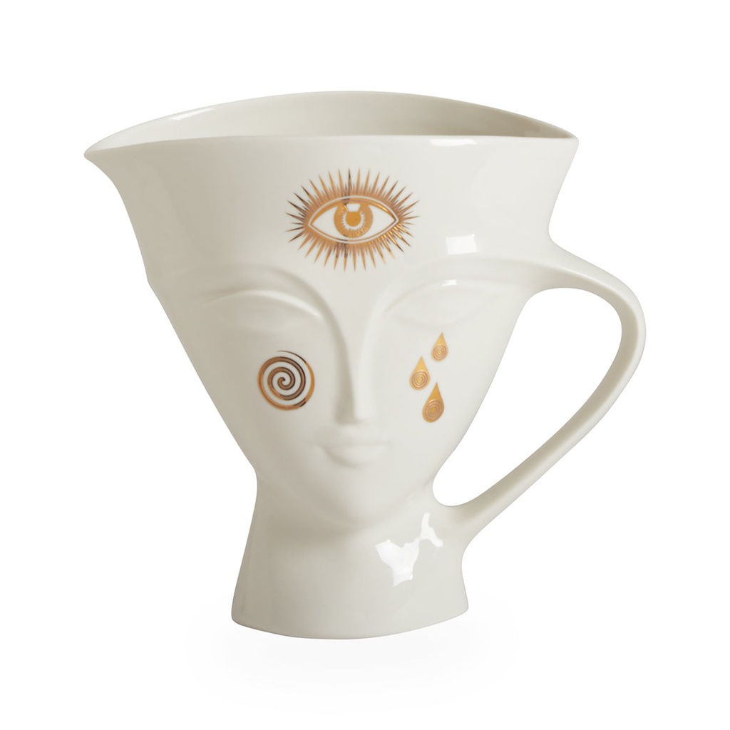Jonathan Adler Gilded Muse Giuliette Pitcher Gold