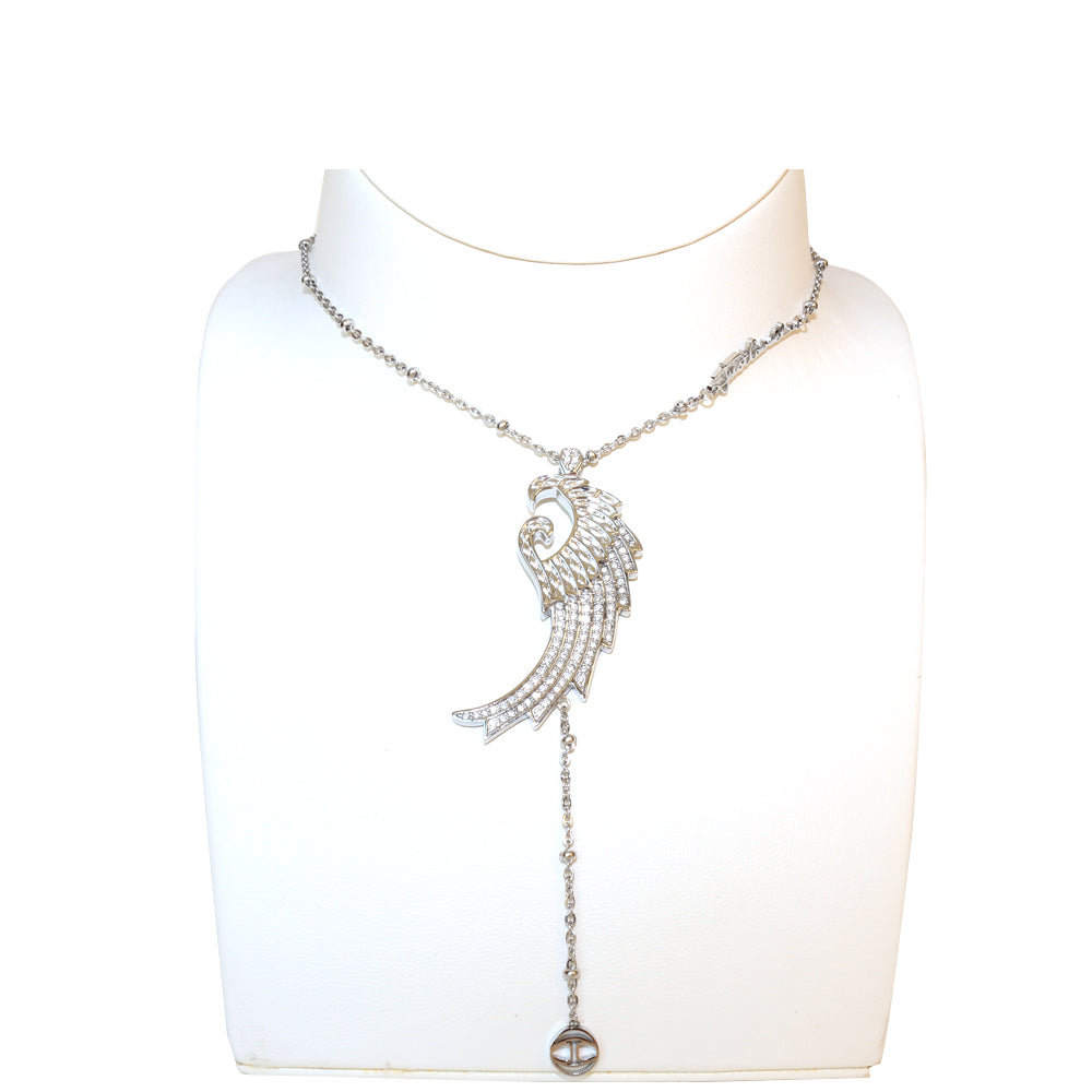 Just Cavalli Fashion Necklace With Stone &amp; Just Cavalli Logo