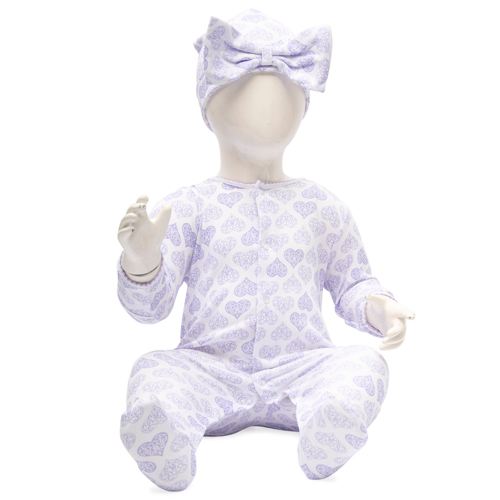 Kissy Kissy Lilac Set Sleepsuit