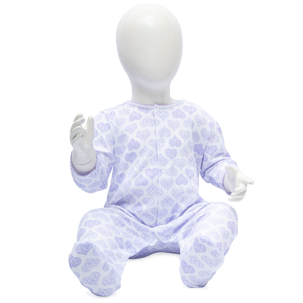 Kissy Kissy Lilac Sleepsuit