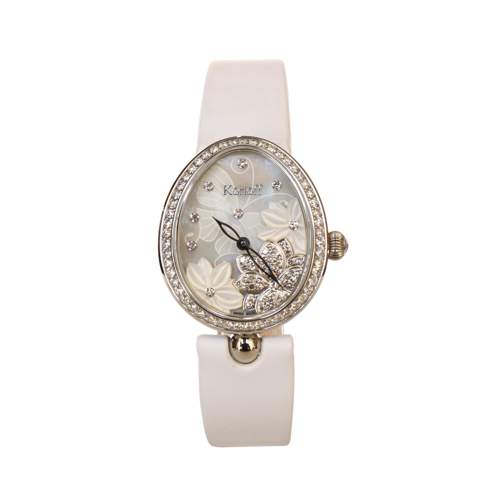 Korloff Ladies Watch Full Stainless Steel Case with Full Diamond