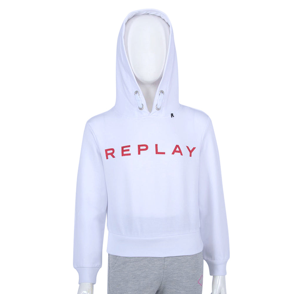 Replay Kids White Girls Sweatshirt
