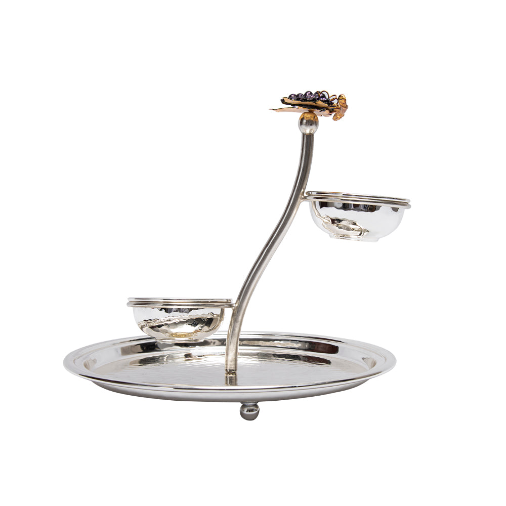 Select Home Grape Big Service 24x27 Cm Silver