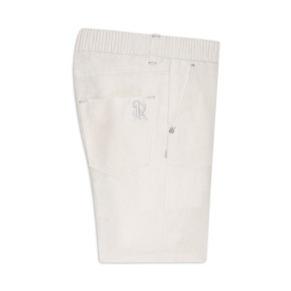 Stefano Ricci White Bermuda