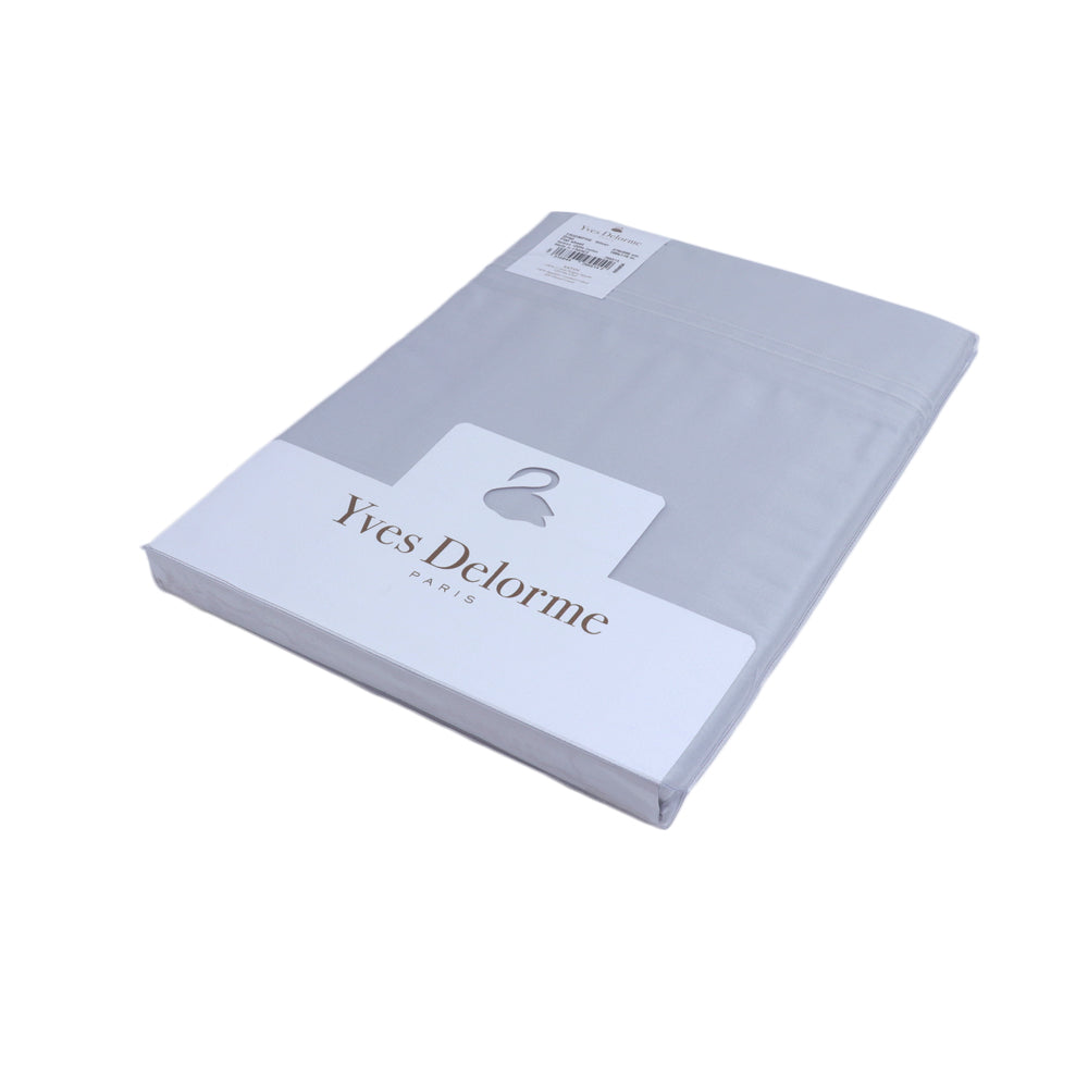 Yves Delorme Triomphe Flat Sheet Silver Size 270X295 Cm