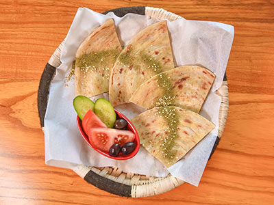 Labneh With Zaatar Chapati