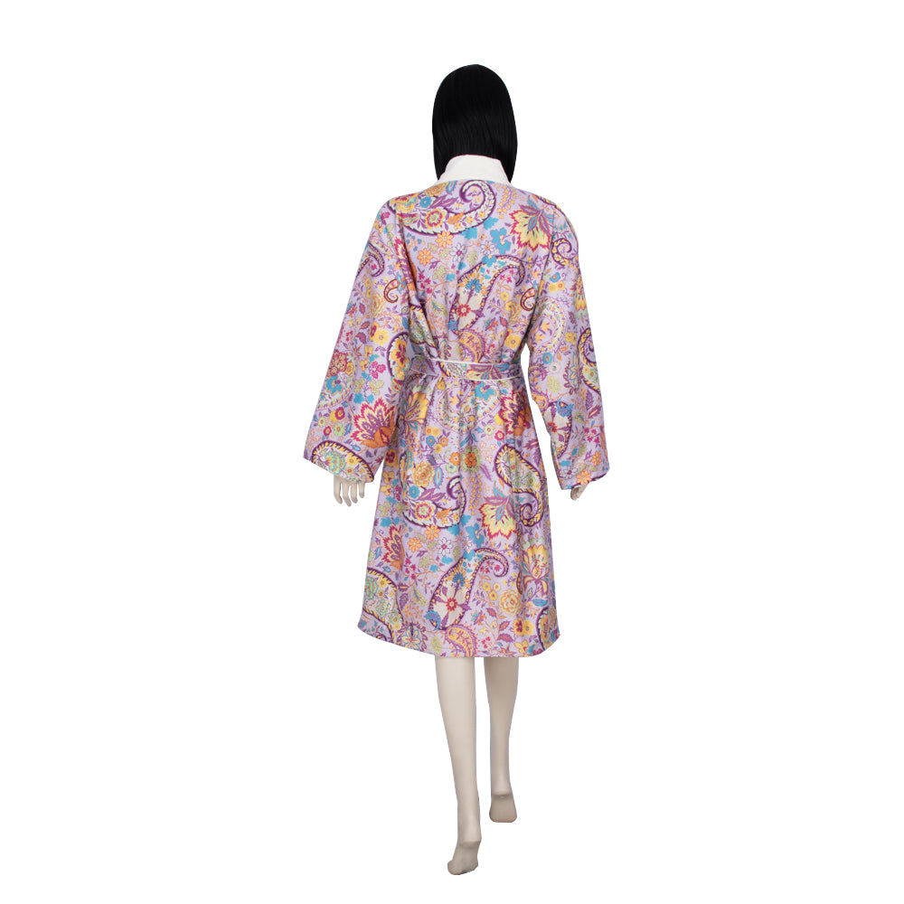 Etro Home Doubled Kimono Bathrobe Large Fuchsia