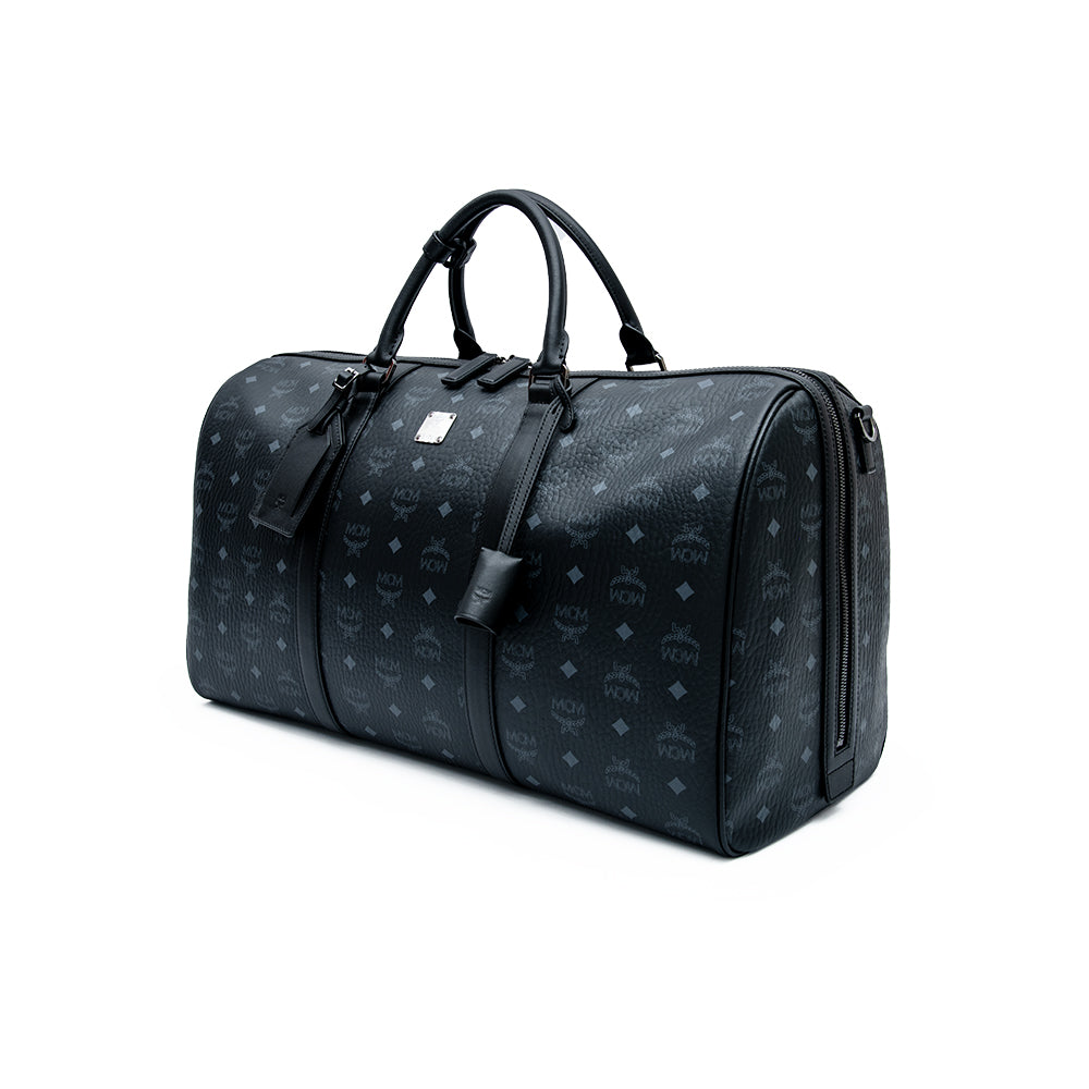 MCM Ottomar Weekender Bag in Visetos Black Large
