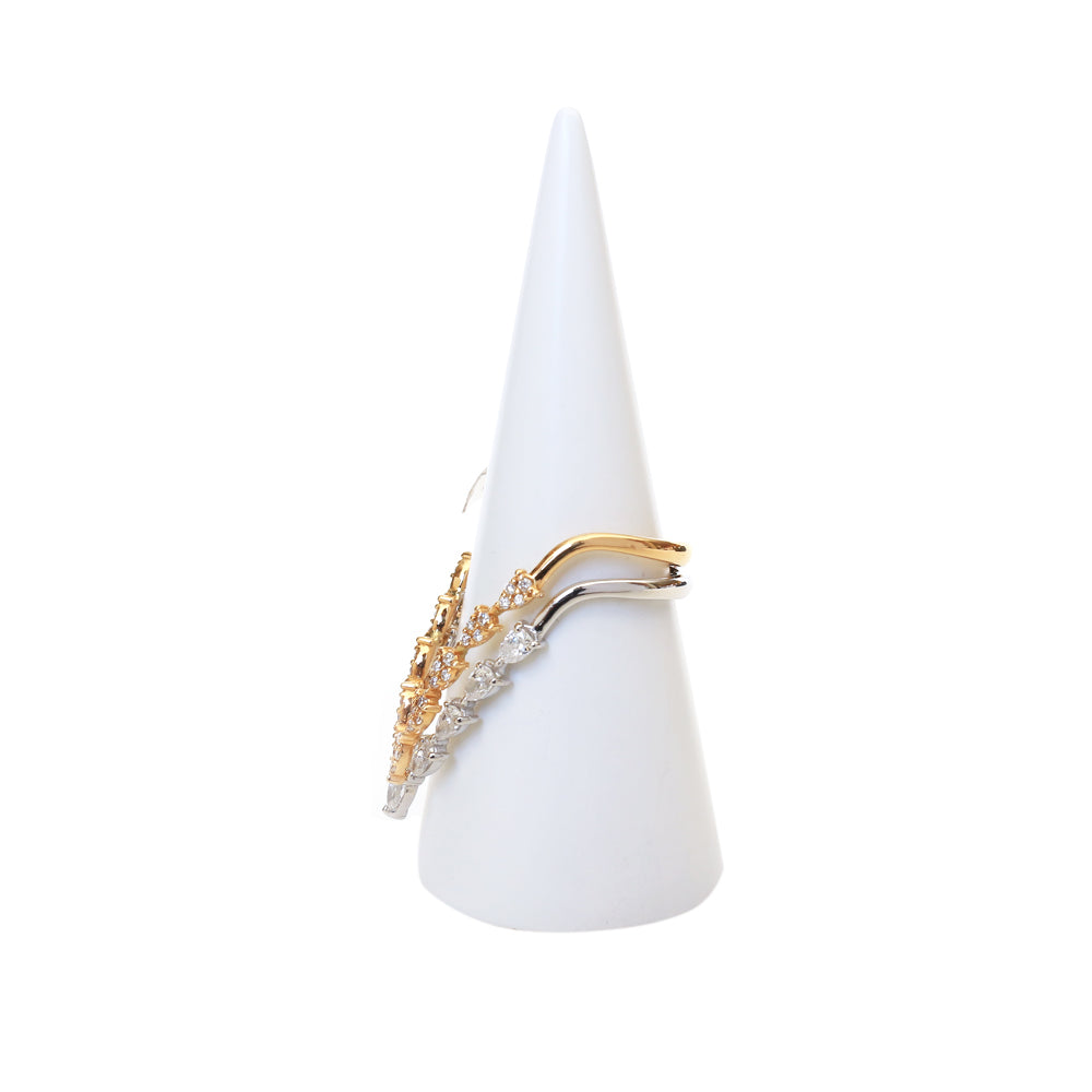 Ouzounian Ring 18 Carat Pink &amp; White Gold With Diamond Colour G &amp; Clarity Vs Size 7