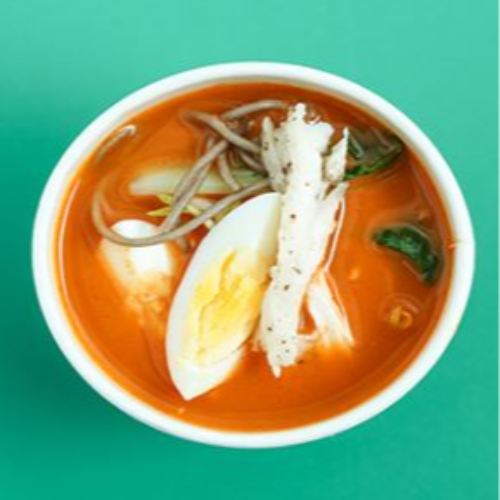 Thai Chicken Broth &amp; Buckwheat Noodle Soup