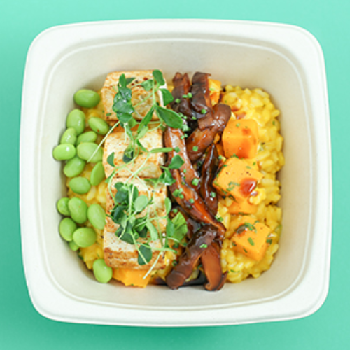 Poached Butter Squash Rissotto (Vegan)