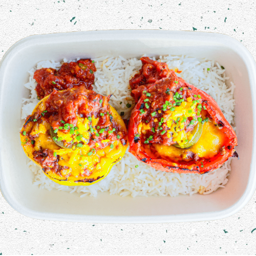 Chilli Corn Carne Stuffed Peppers