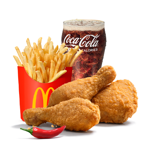 3 Pcs Crispy Spicy Chicken Meal