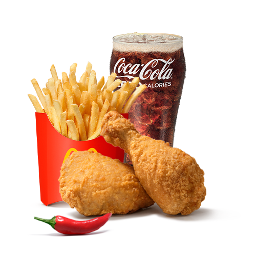 2 Pcs Crispy Spicy Chicken Meal