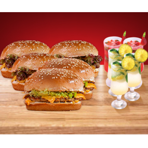 Burger &amp; Mojito Combo