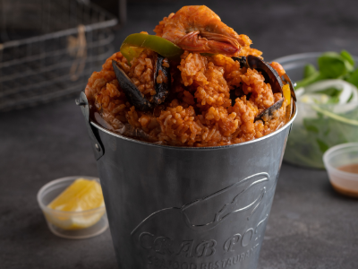 Small Paella Shrimps Pot