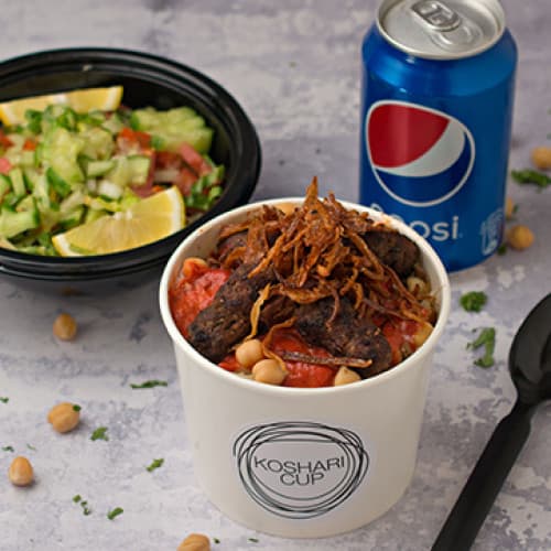 Koshari with Grilled Kofta Combo