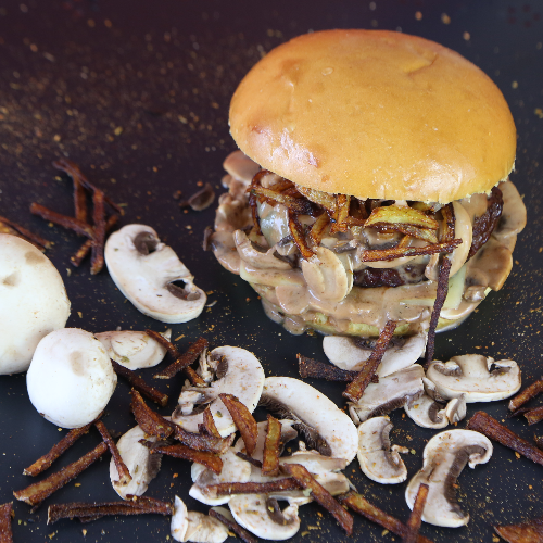 Mushroom Swiss Beef Burger