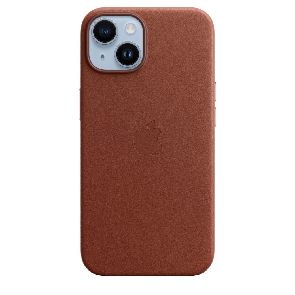 Apple iPhone 14 Leather Case With Magsafe - Umber