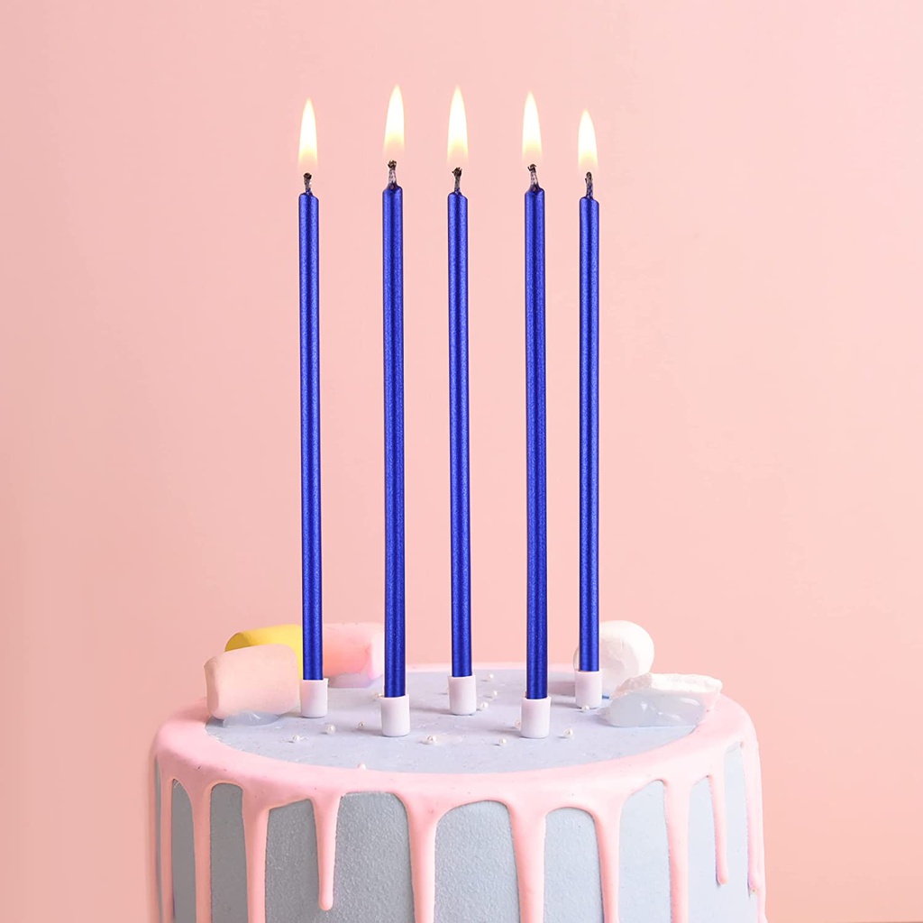 Bold Long Navy Candle
