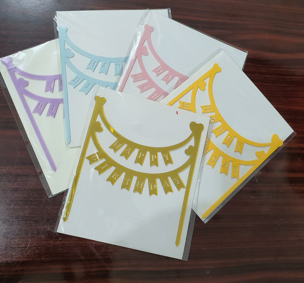 Large Happy Birthday Topper