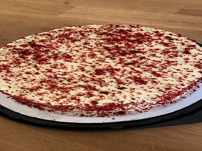 Vegan red velvet cake whole