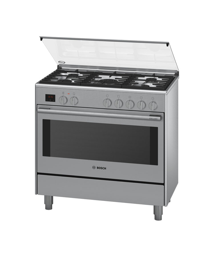 Bosch 90 CM Stainless Steel Full Gas Cooker