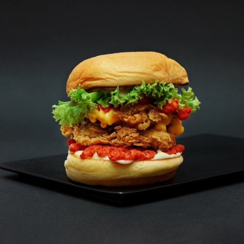 Cheetos Chicken Burger