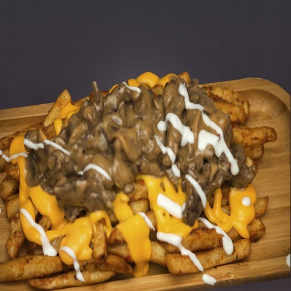 Mushroom Fries With Grilled Chicken