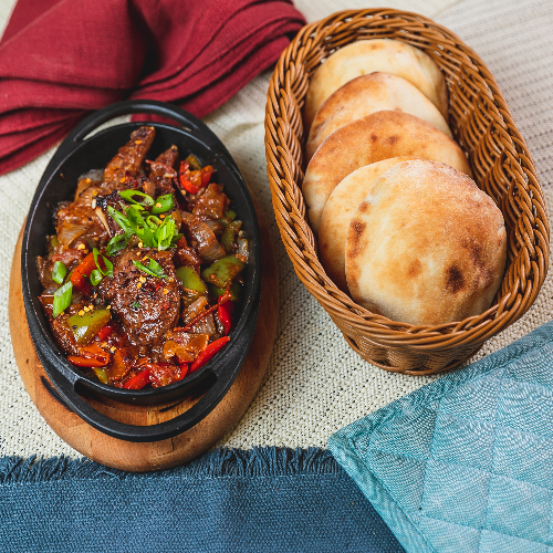 Sajiya Lamb Chops with Mushroom White Sauce