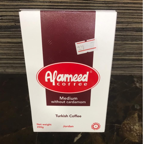 Alameed Coffee Medium Withoutcardamom 250Gm