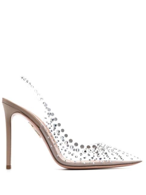 Aquazzura Starburst 105mm pointed toe pumps