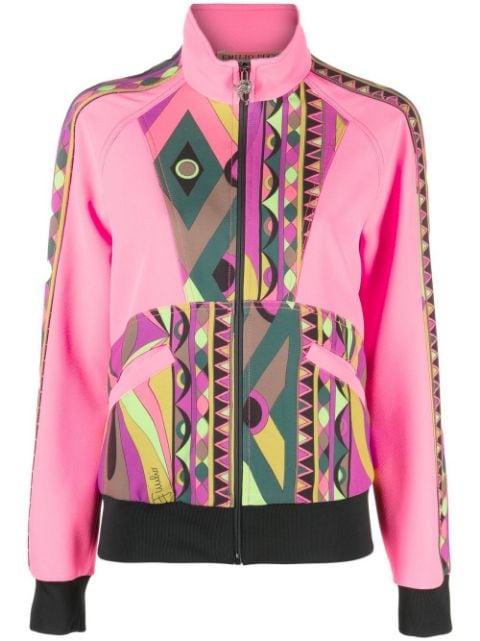 PUCCI abstract pattern-print crepe track jacket