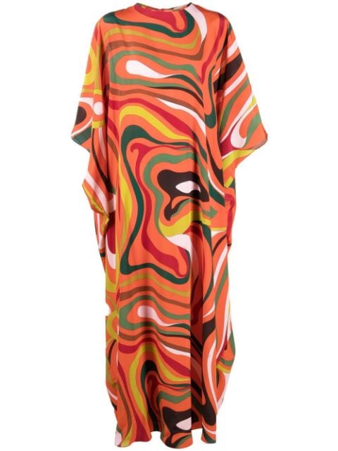 PUCCI graphic-print kaftan dress
