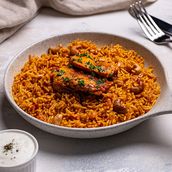 Chicken Kabsa With Herbed Yogurt