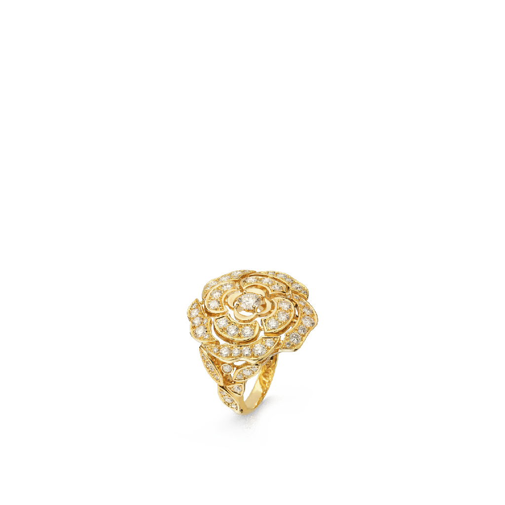 Bouton de Camélia ring