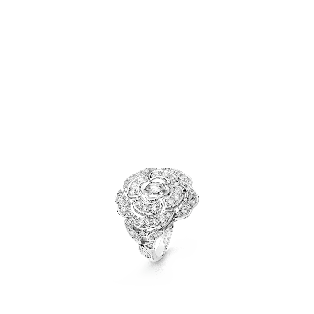 Bouton de Camélia ring