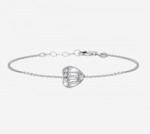 Baguette Heart Bracelet