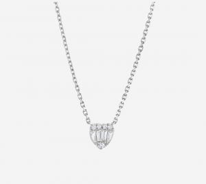 Baguette Heart Necklace