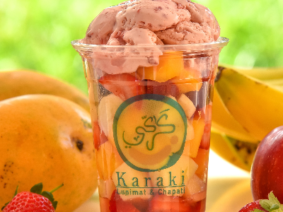 Fruit Salad With Ice Cream