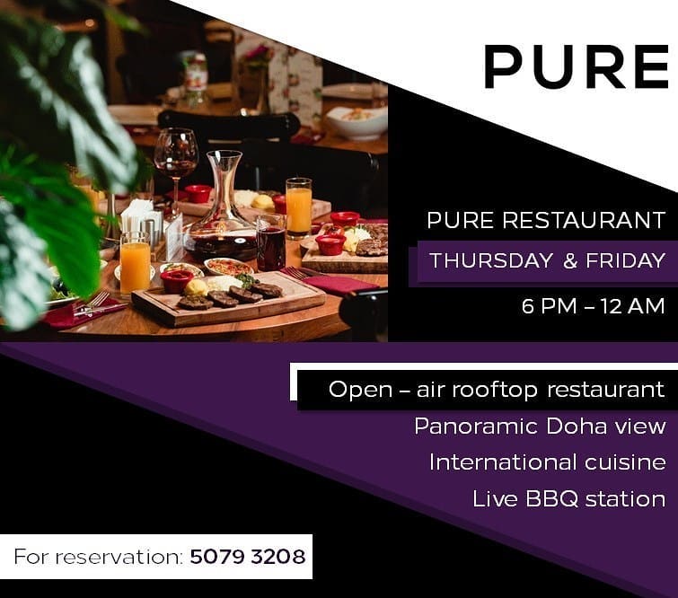 Delicious Food and Beverages at pure lounge
