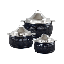 AVIDA HOT POT GRANITE BLACK 3PCS SET