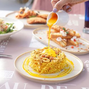 Delicious Food and Beverages at Eau De Rose - Lusail Boulevard